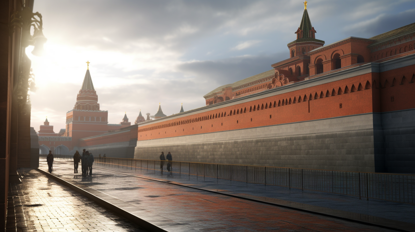 Photorealistic image of Lenin's Mausoleum