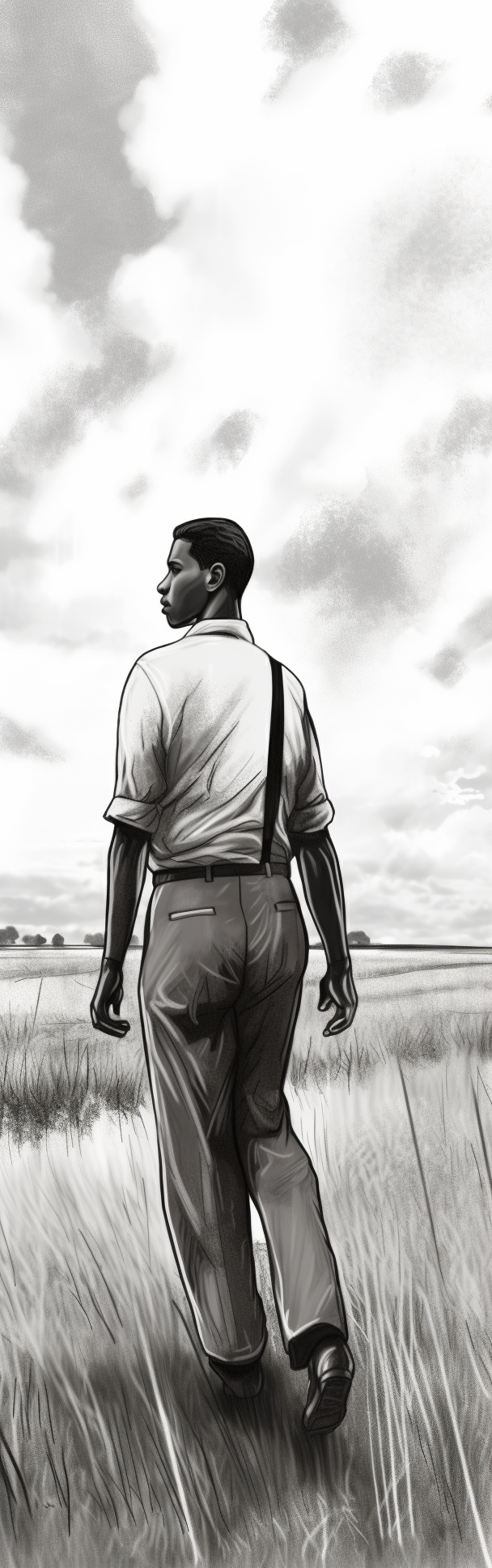 Leon Bridges Sunset Sketch Drawing