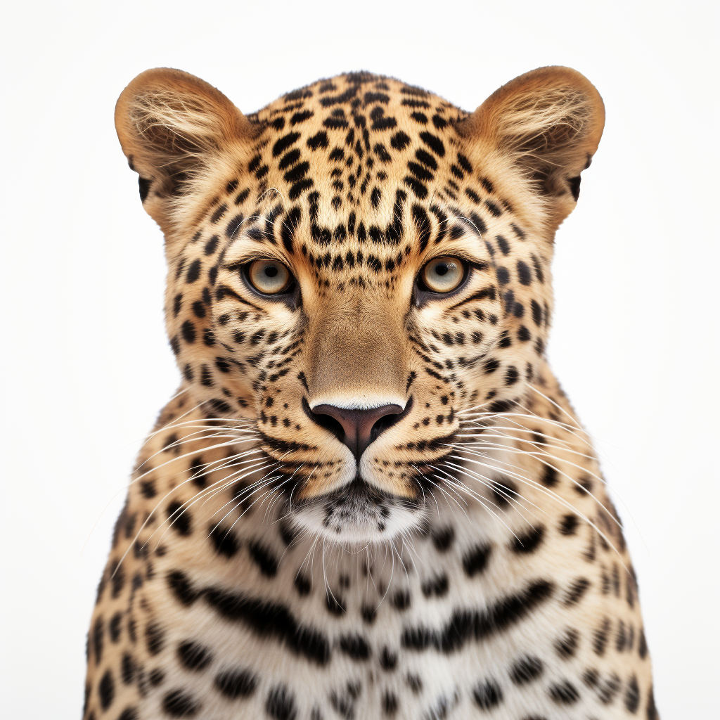 Leopard spots on transparent background