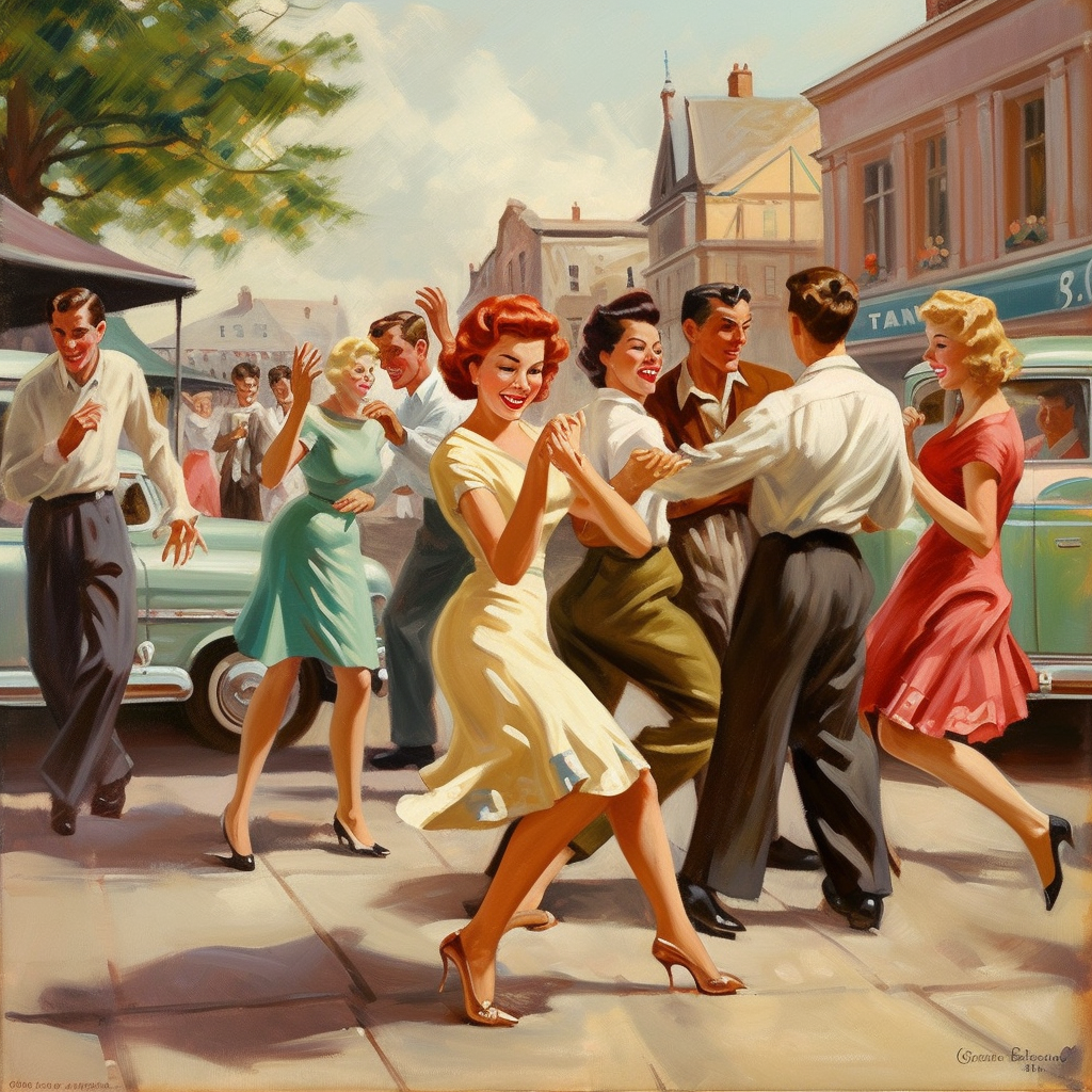 Arthur Sarnoff's iconic Les Ennemies painting