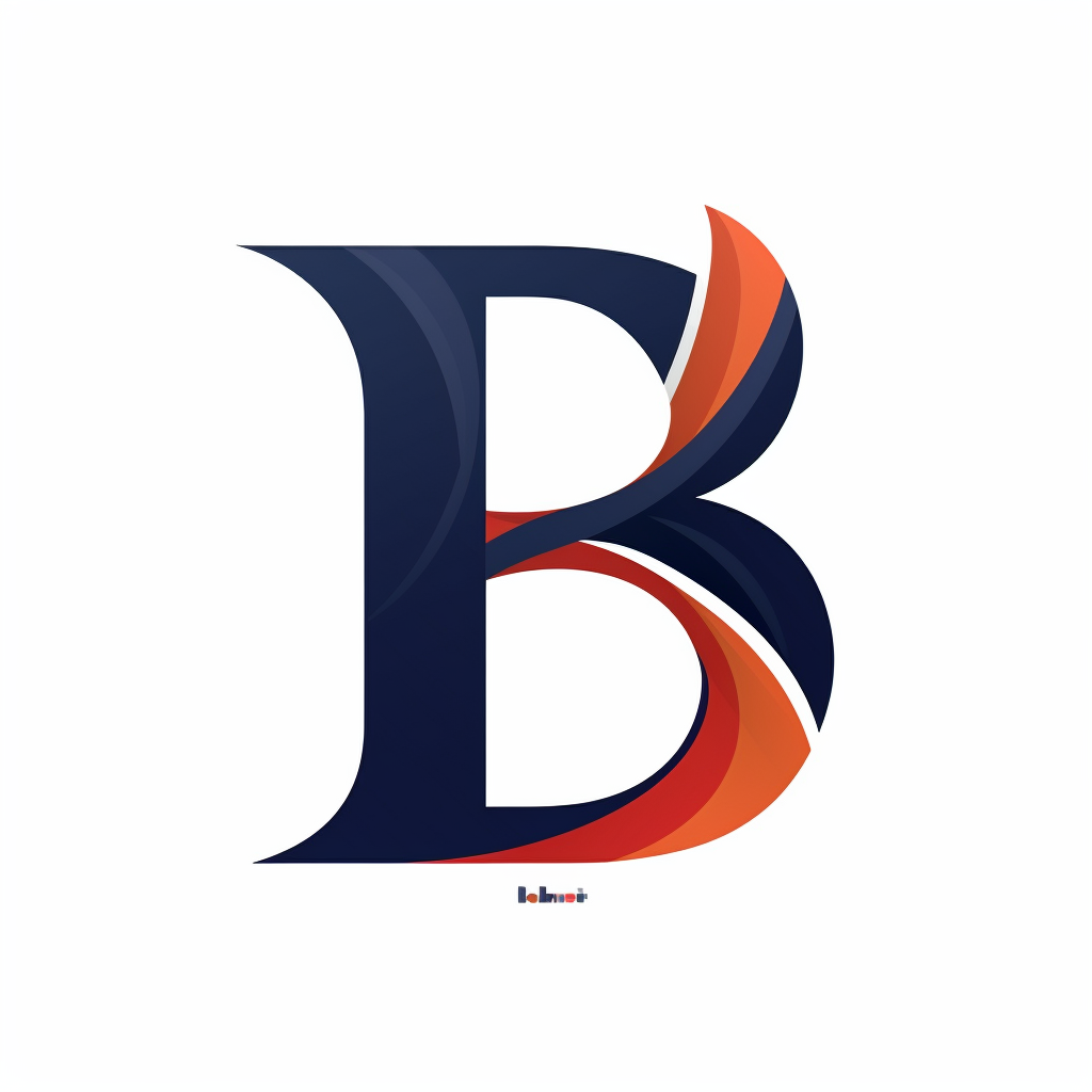 Simple letter B sports logo design