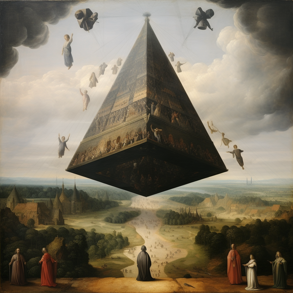 Levitating Great Pyramid Artwork