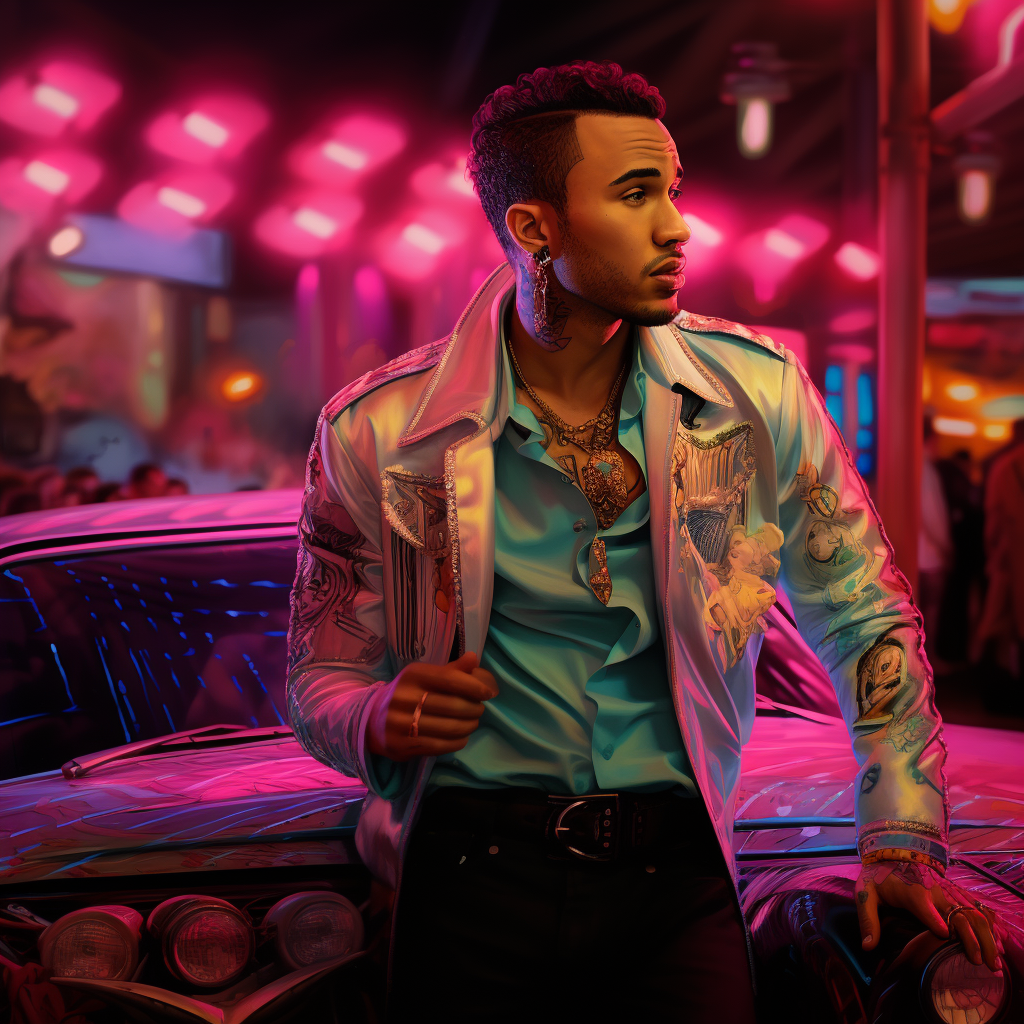 Lewis Hamilton as Elvis Presley