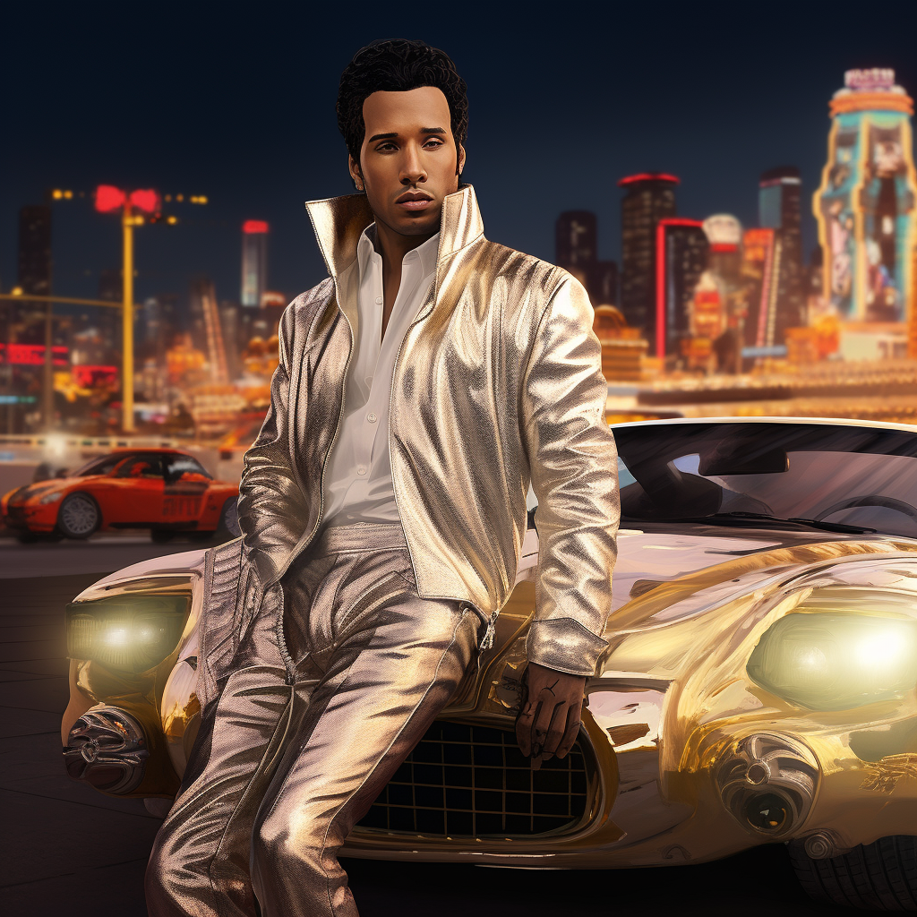 Lewis Hamilton as Elvis Presley in Las Vegas