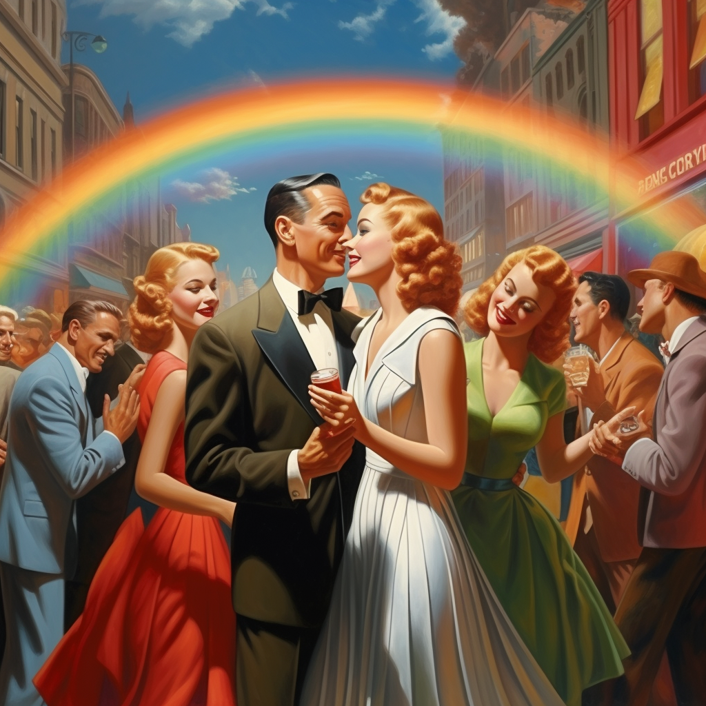 Vibrant LGBT Rainbow Artwork