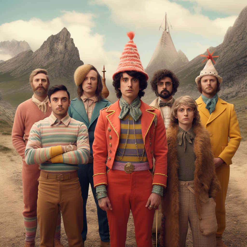 Diverse LGBTQ fellowship in Wes Anderson's direction