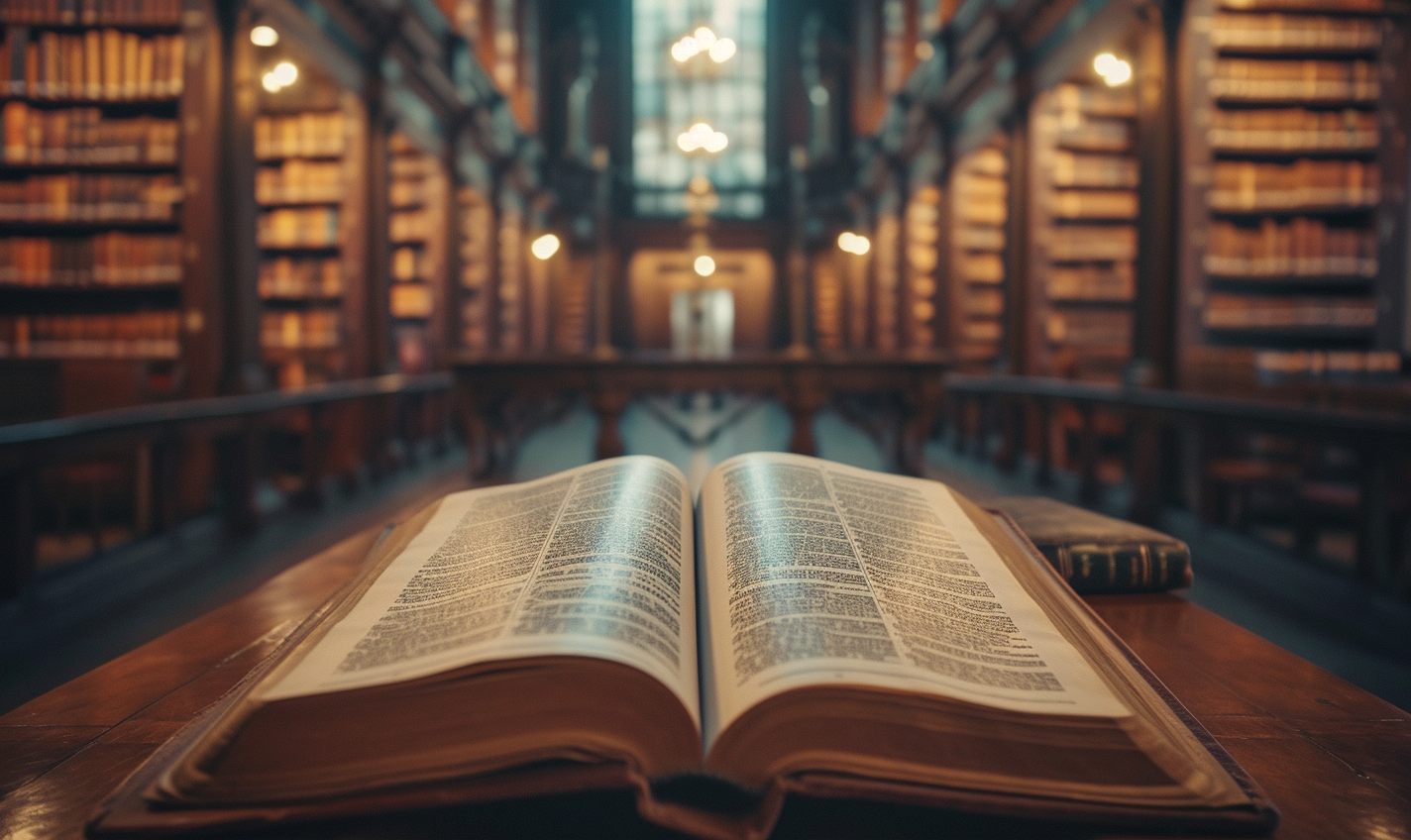 Dictionary on Library Table