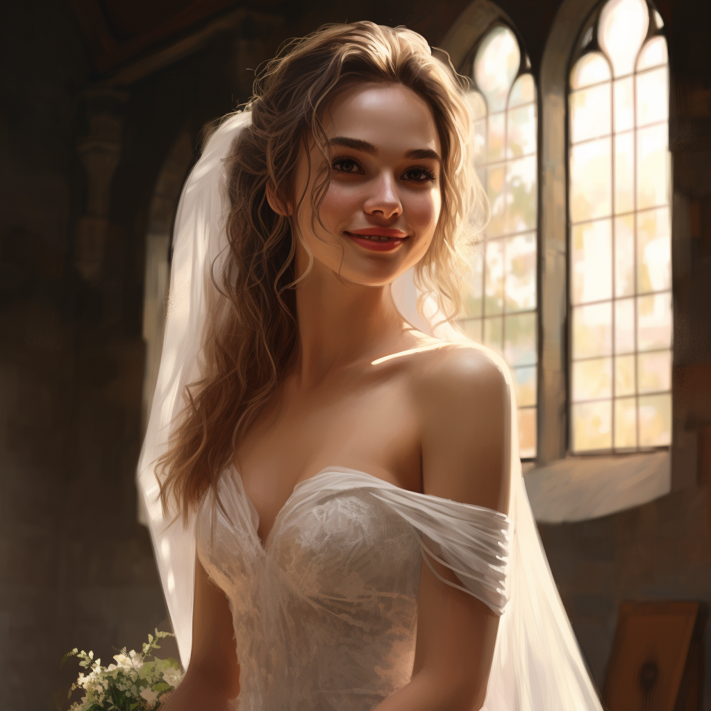 Lily James Wedding Dress Quaint Rustic Chapel