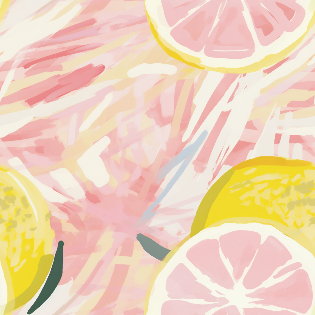 Happy Lemon Art Print Pattern