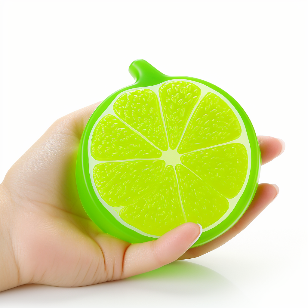 Lime shaped squeezy toy