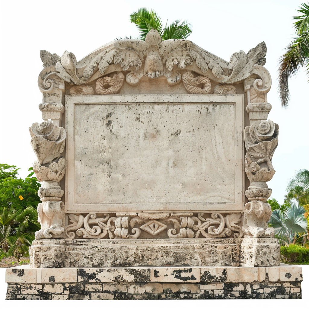 Welcome sign statue in park