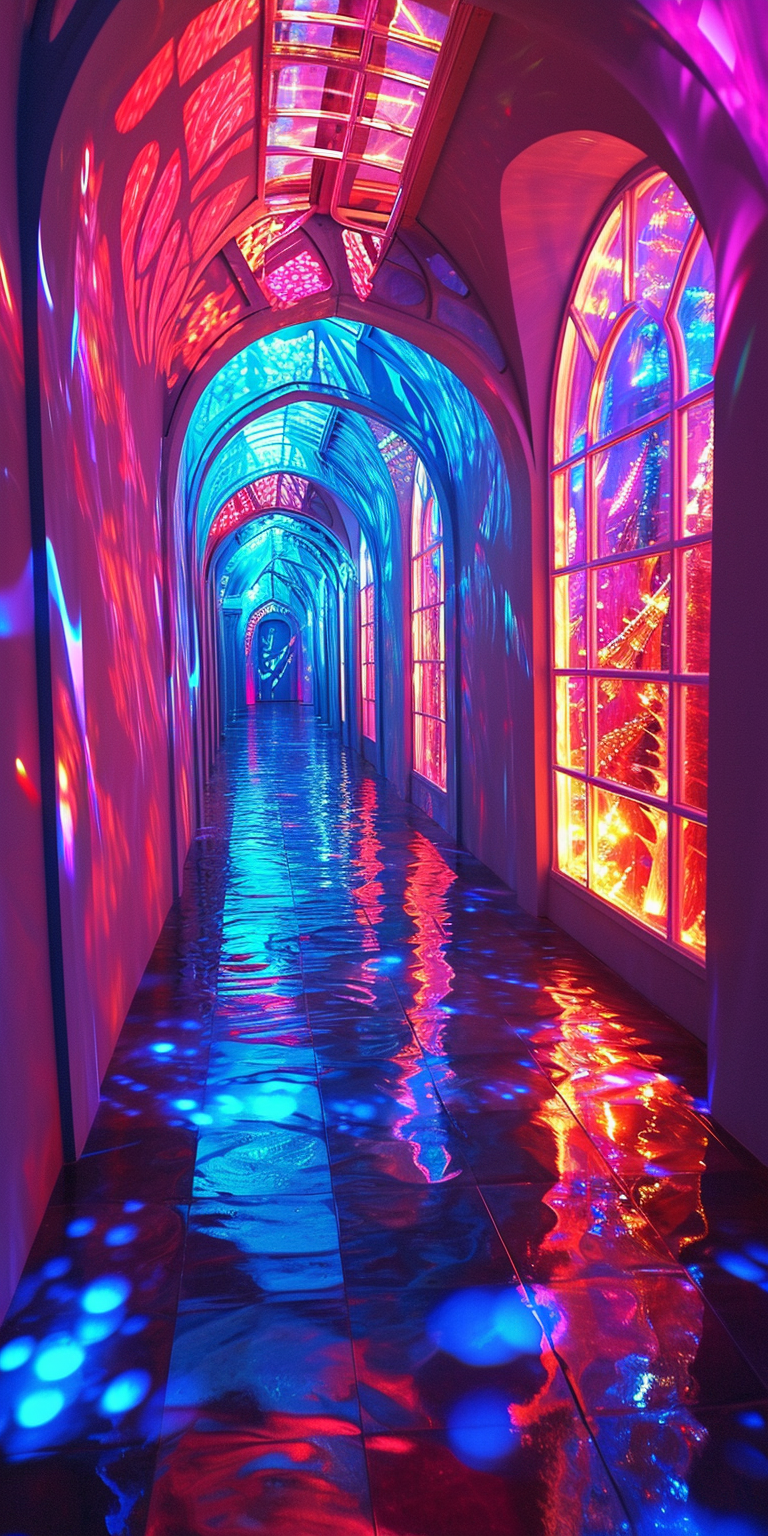 Surreal solar crystalcore luminarium space