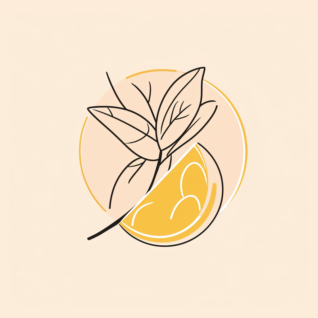 Limoncello Bar Logo with Leaf