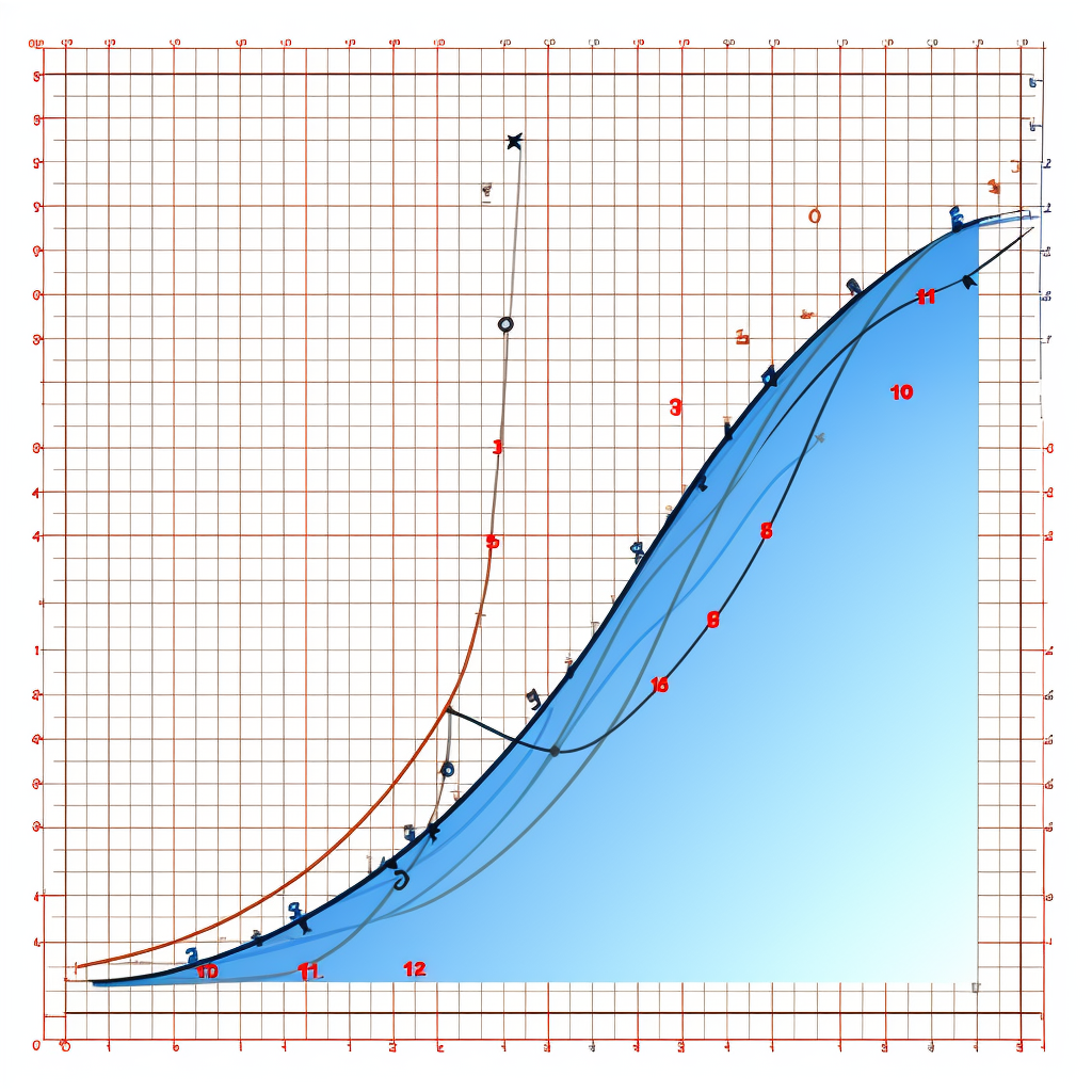 Linear graph depicting decreasing thermal energy