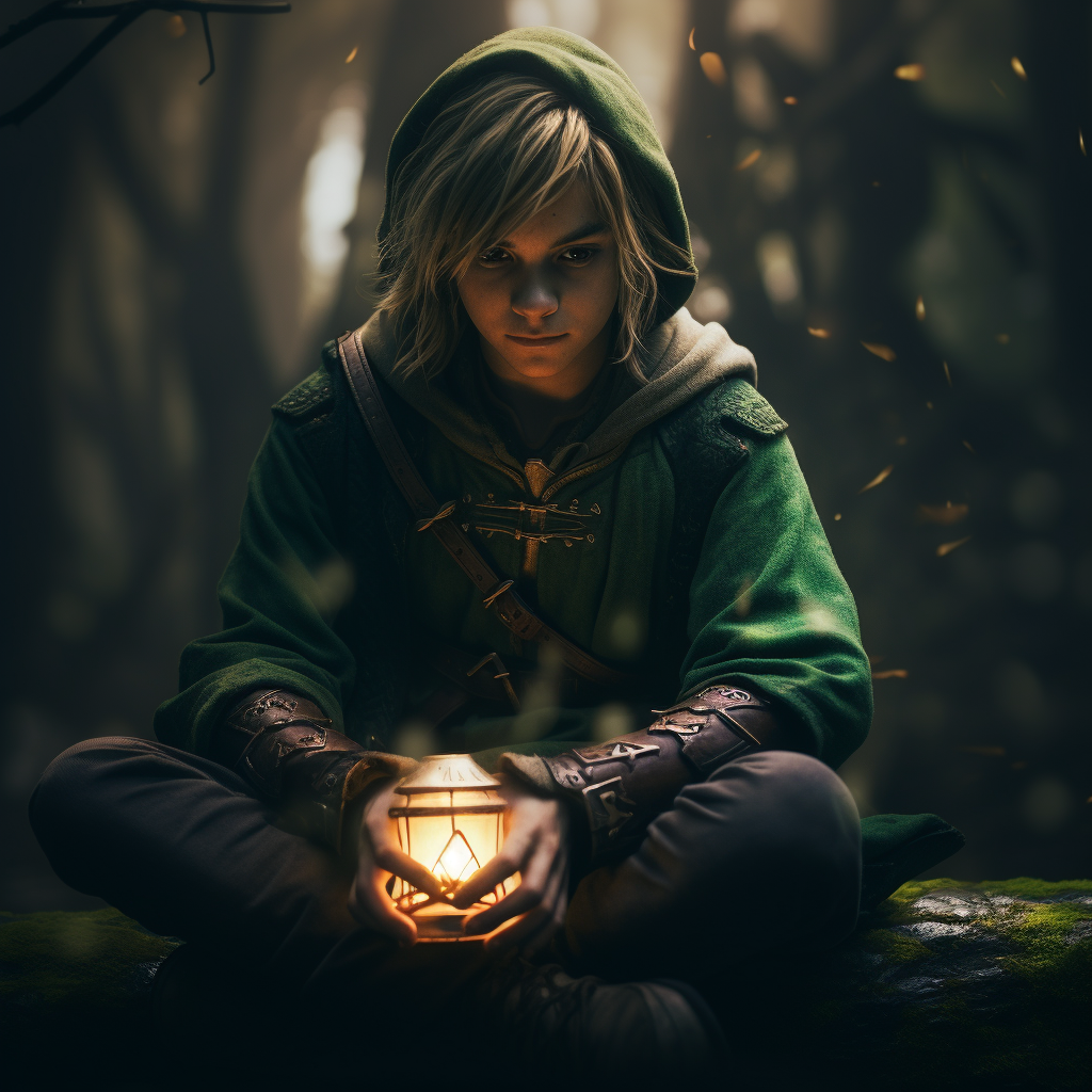 Link Zelda Human Photo Bokeh