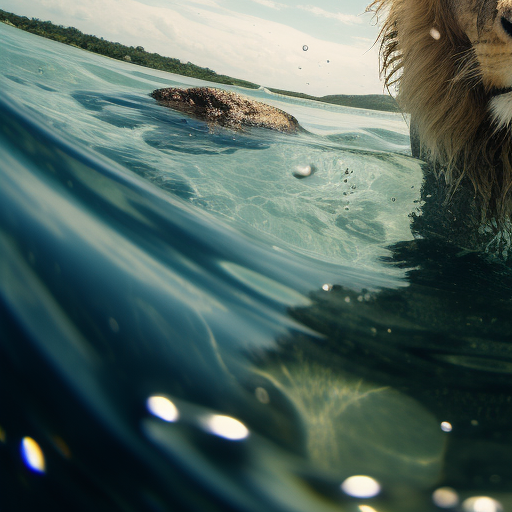 Lion Fisheye Tropical 8K Hyper Quality