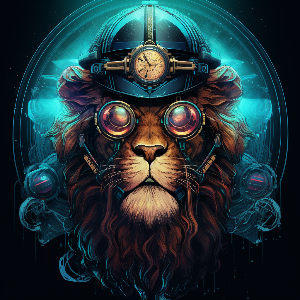 Lion Cryptopunk with Moustache Picture