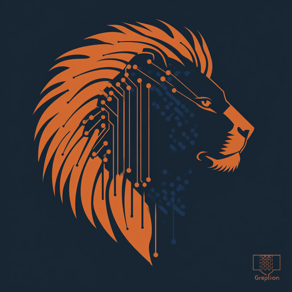 Stylized Lion Head Logo