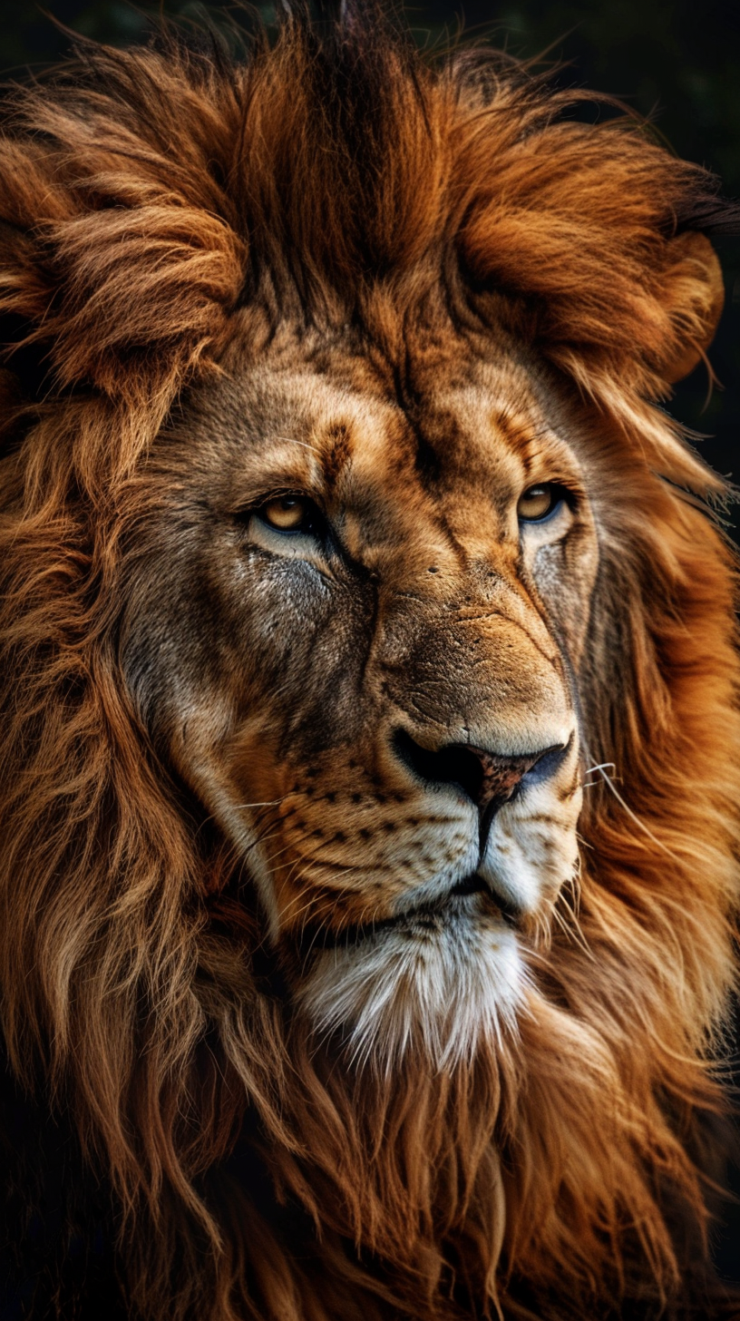 Lion Portrait Realistic Art