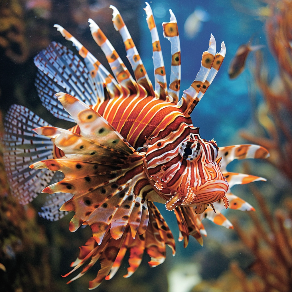 Beautiful Lionfish in Ocean Habitat