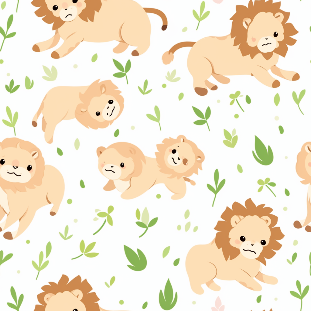 Playful lions having fun