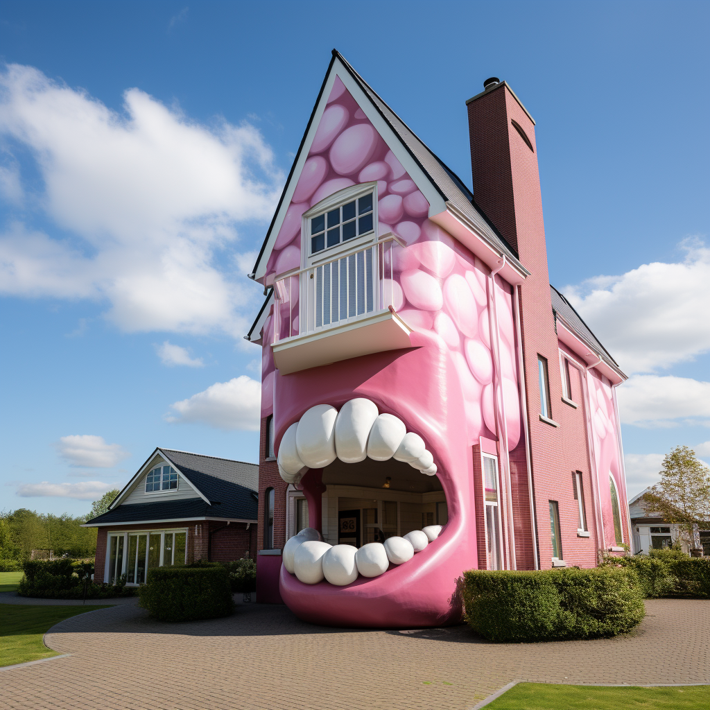 Beautiful Lipstick House in Velserbroek