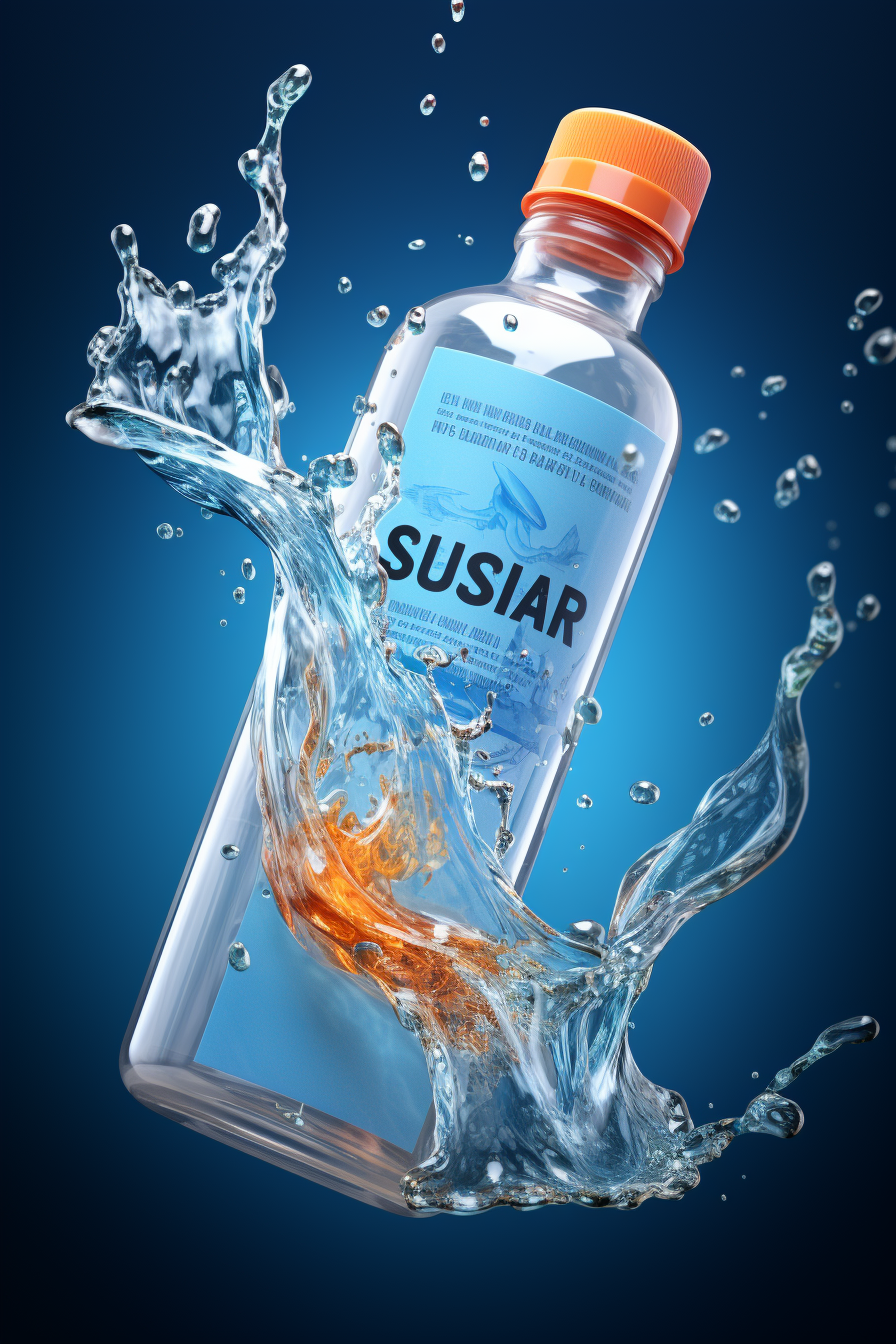 Clear glucose syrup splash