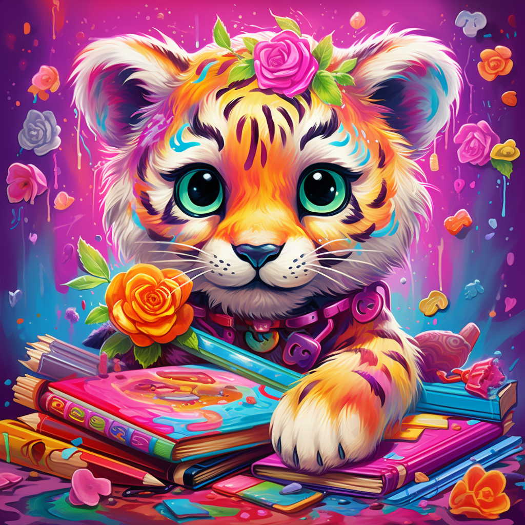 Colorful Lisa Frank Dear Diary