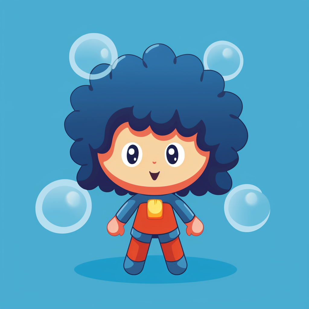 Cute Lithium Atom for Browser Game