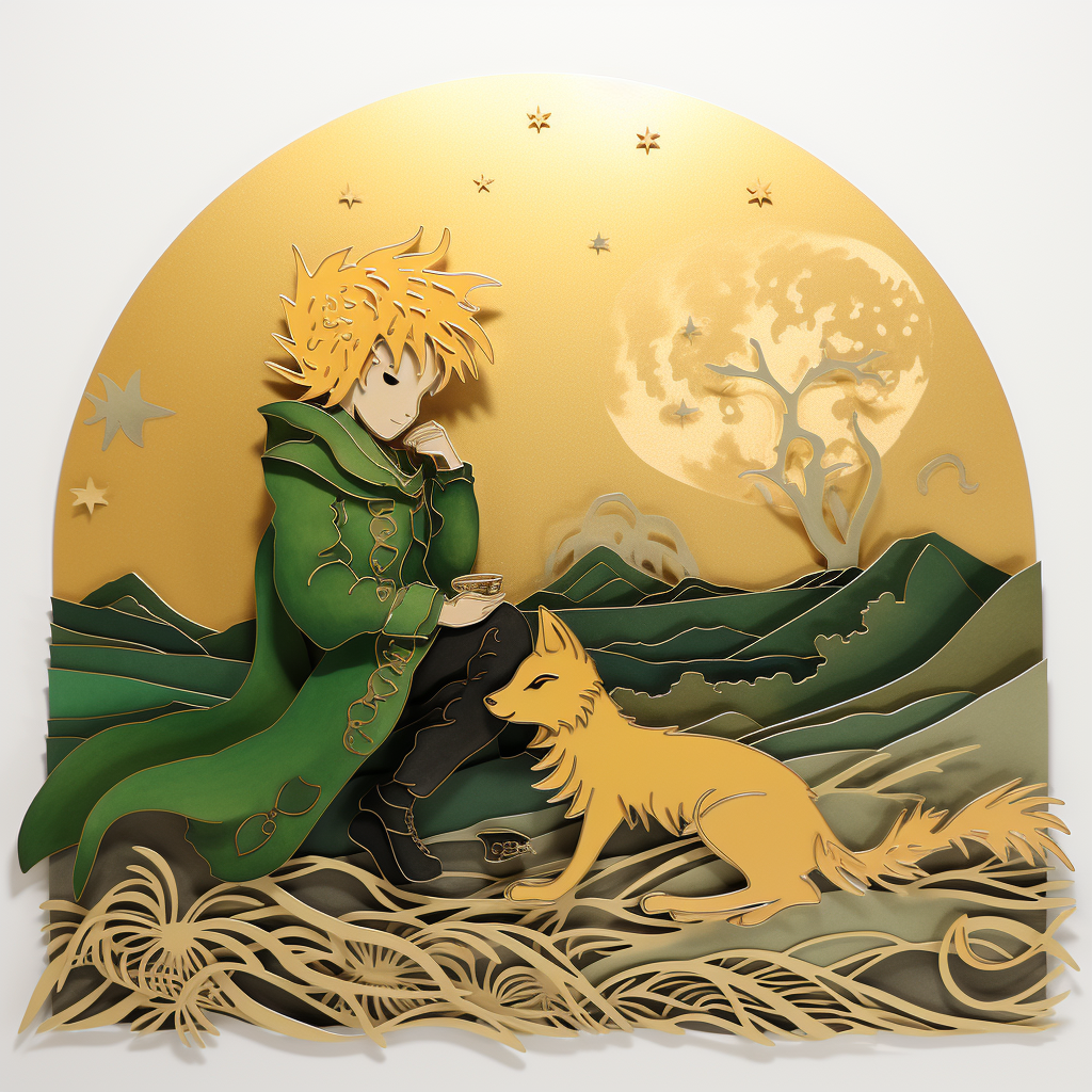 The Little Prince with Fox in Dune