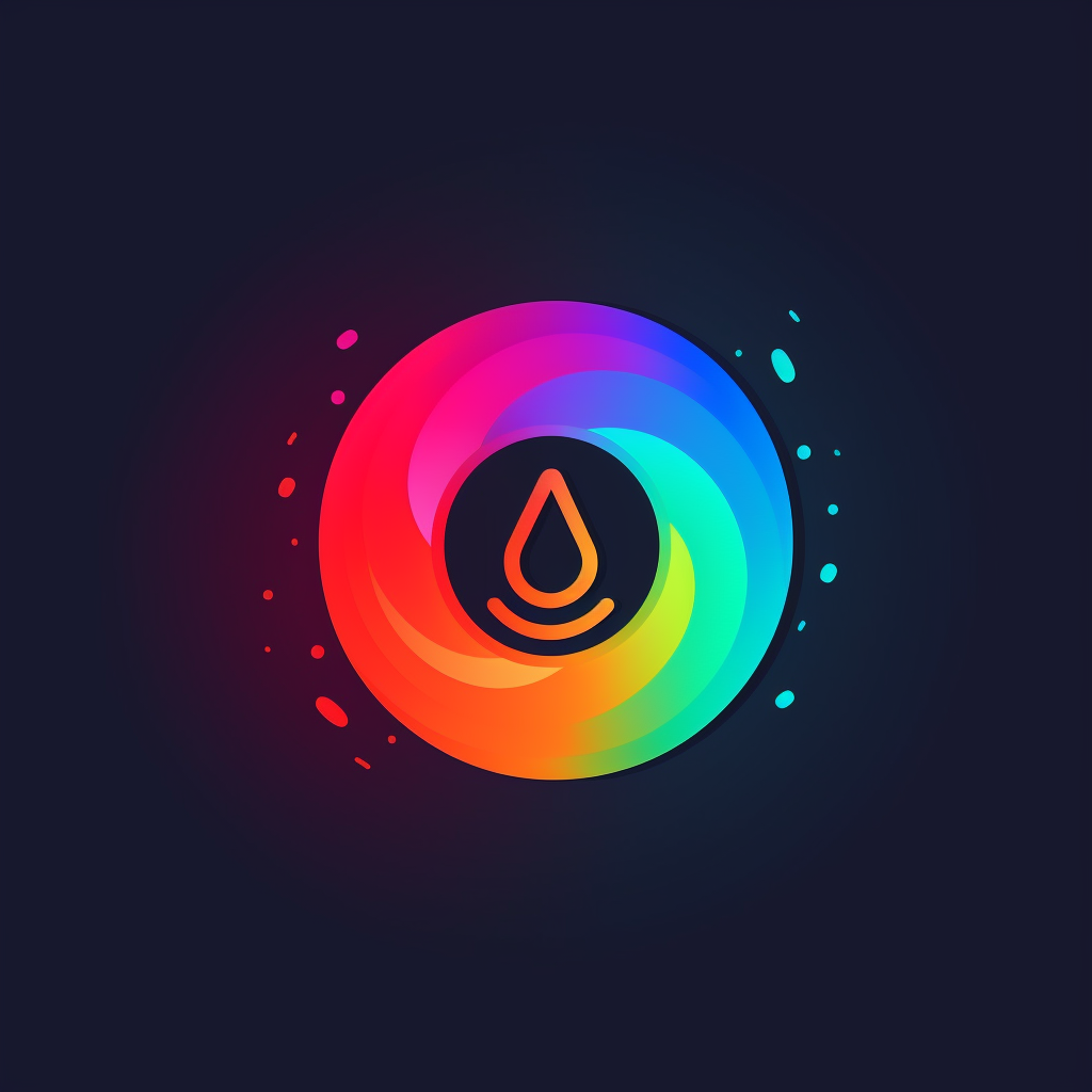 Colorful live streaming platform logo