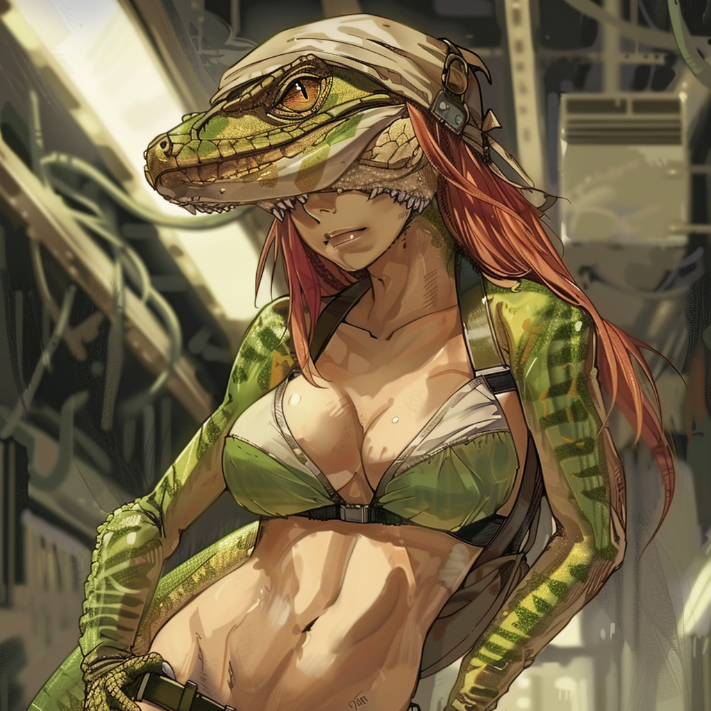 Lizardman Female Anime Character