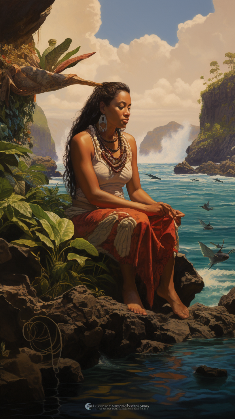 Image showcasing local legends and myths in the Pacific Islands