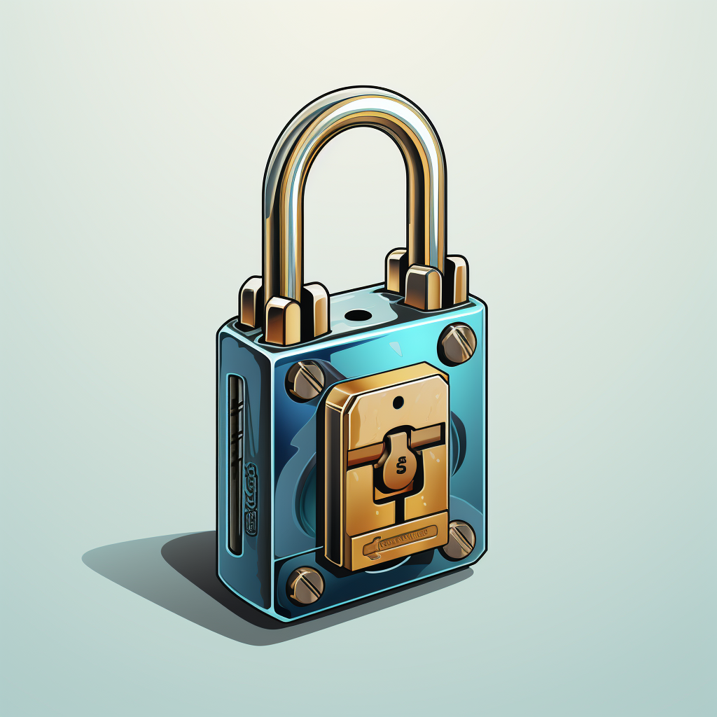 Colorful lock illustration for creative inspiration