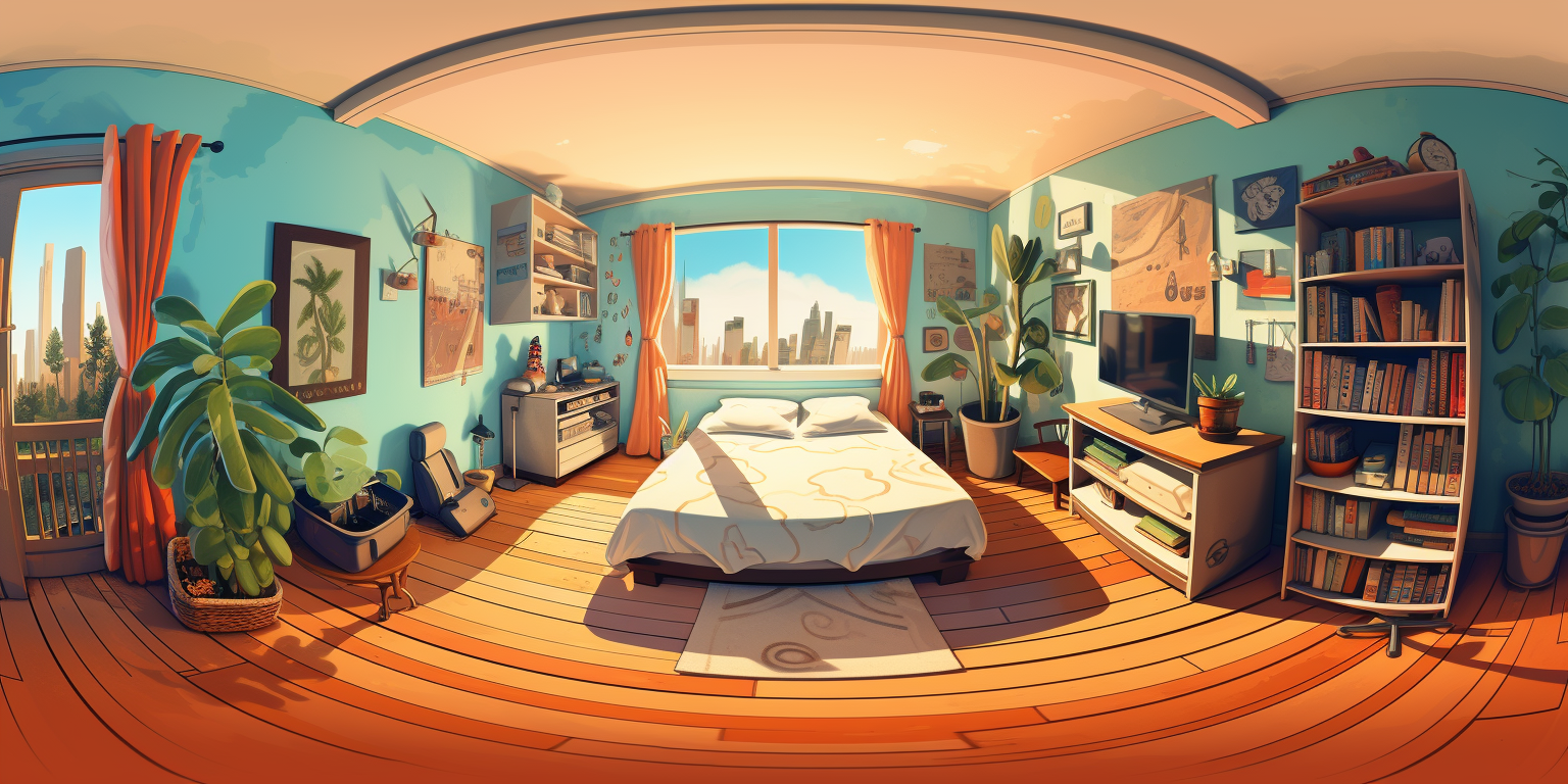 Lofi Girl's Bedroom Illustration