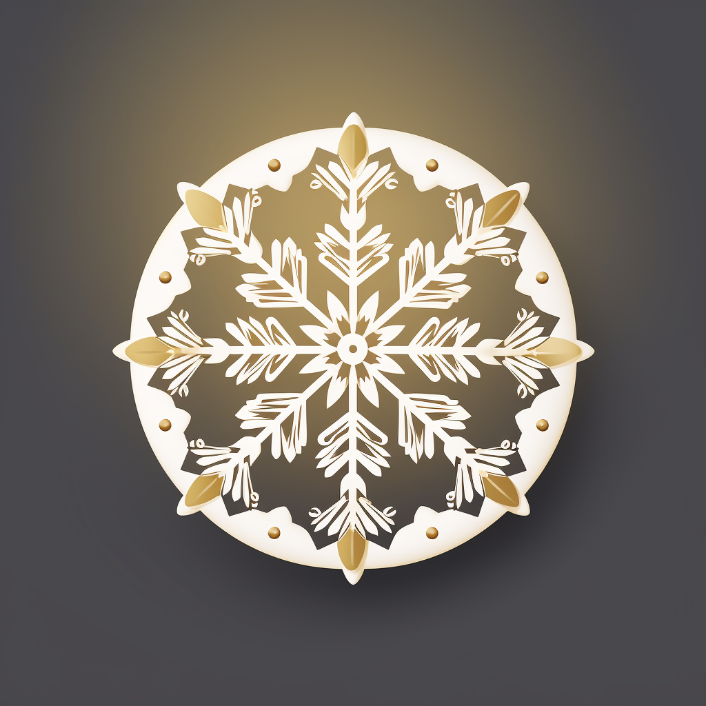 Colorful logo with snowflake