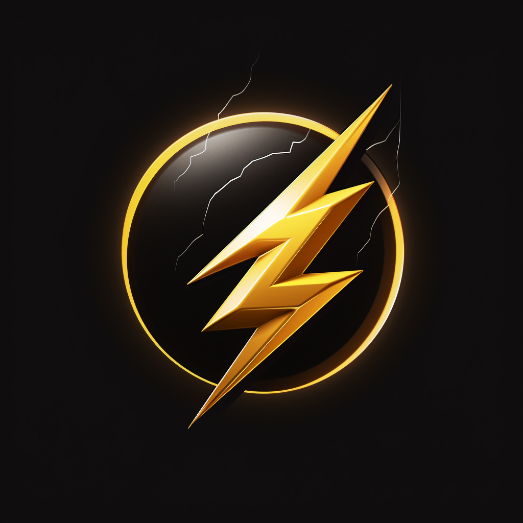 Logo style lightning bolt icon