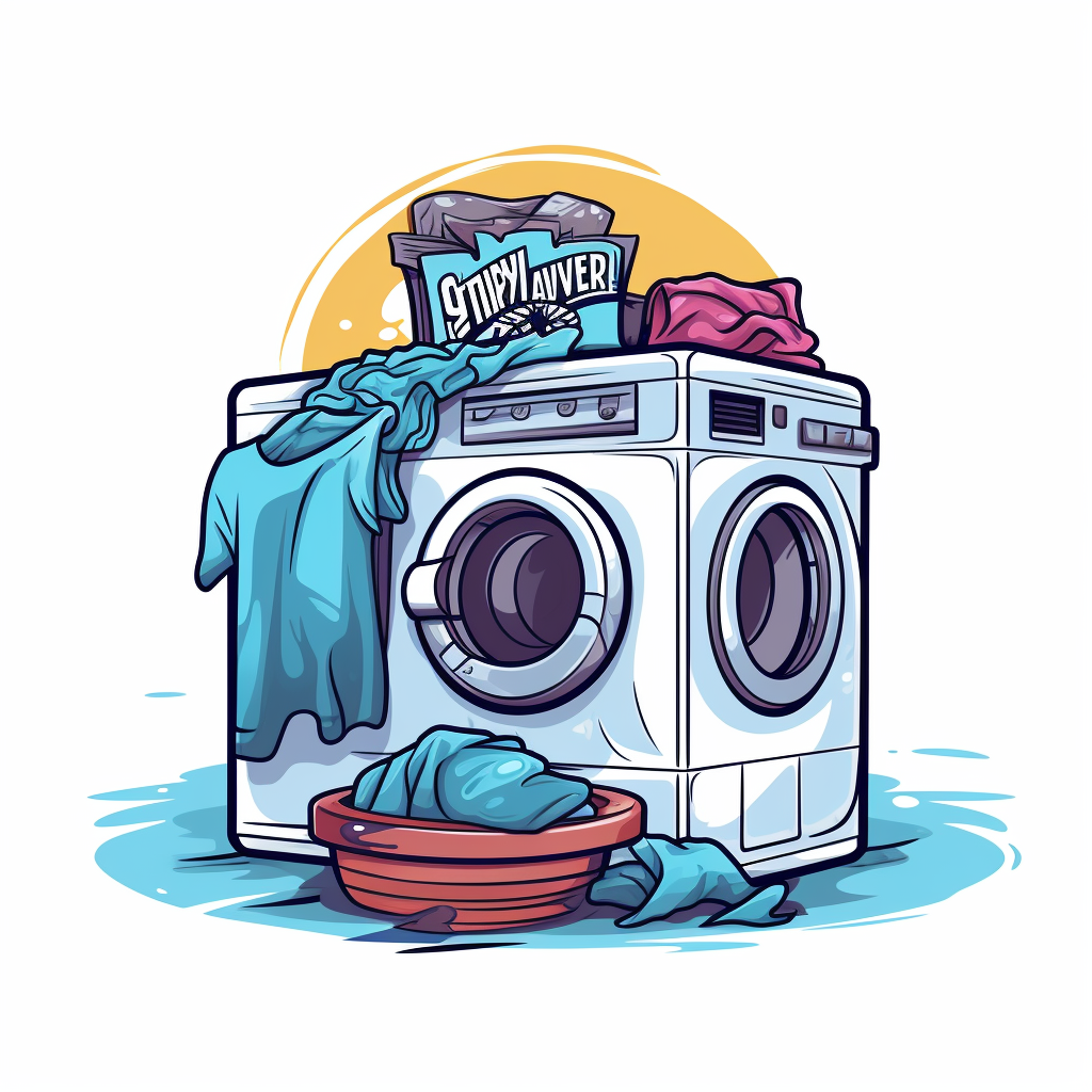 Shared Laundry Room Logo Vector Clip Art