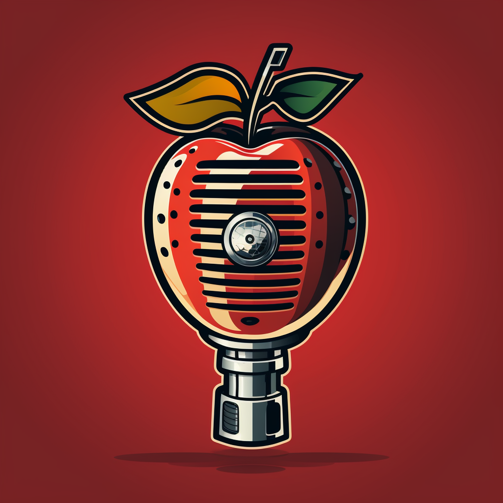 Vintage Apple Microphone Icon