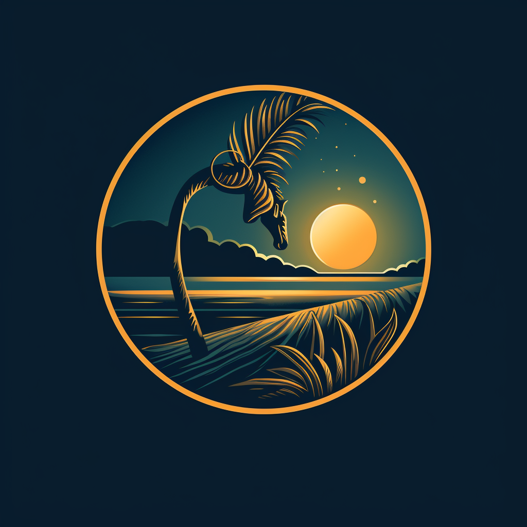 Coastal blues logo bar sand safari