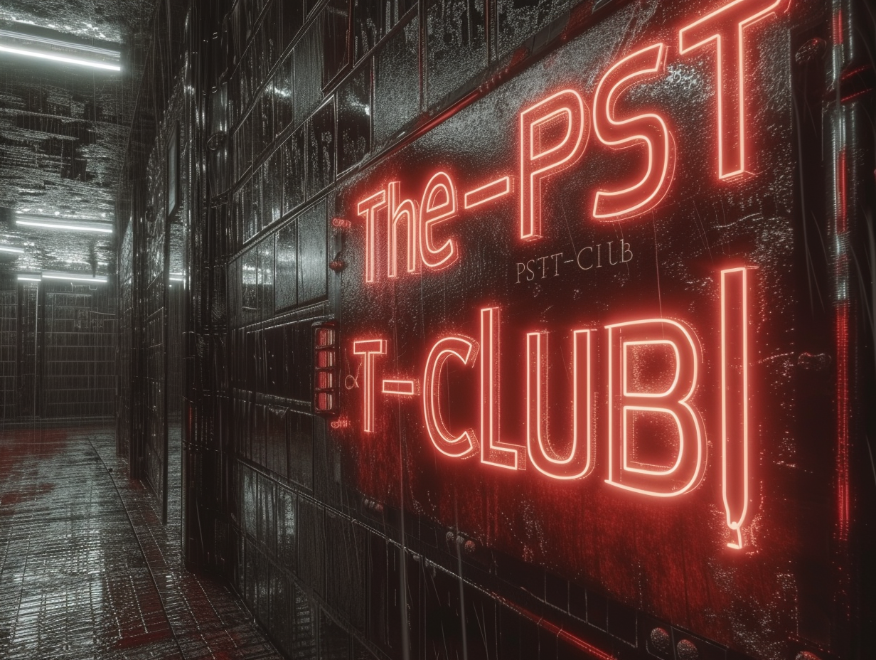 Cyberpunk logo design for The PST Club