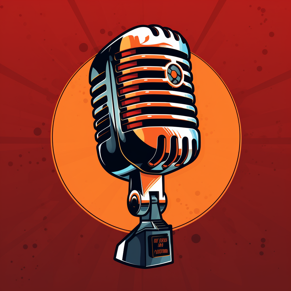 Old School Microphone Illustration