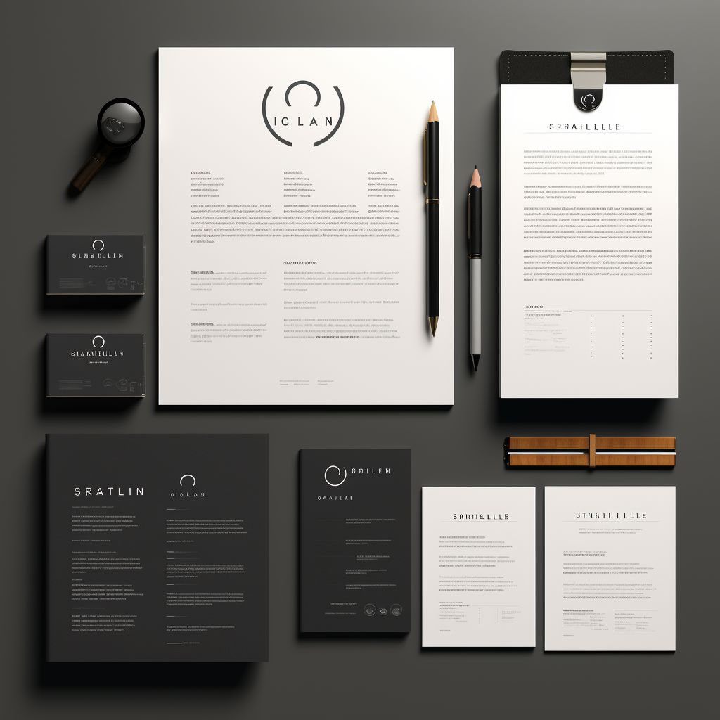 Logo design with signed contract and money