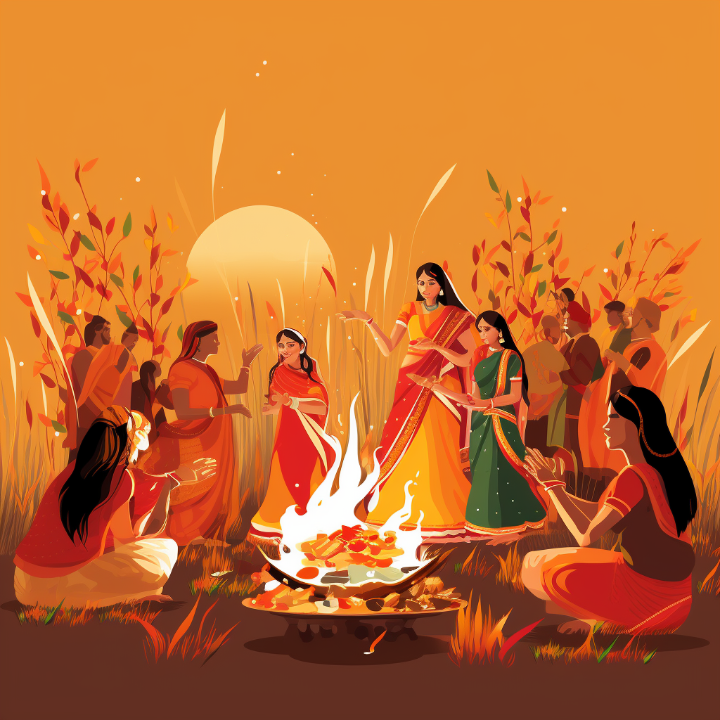 Lohri festival graphic