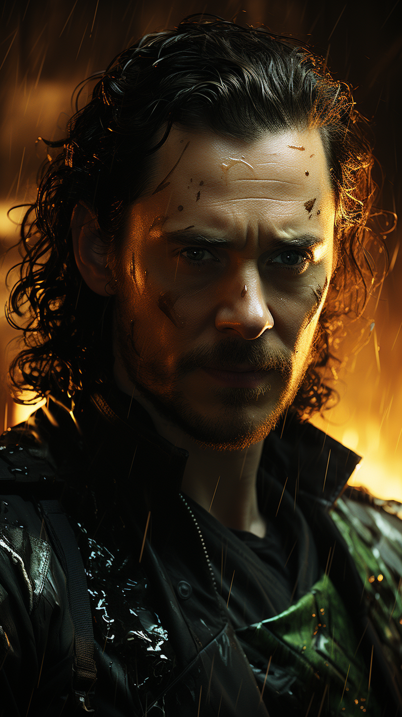 Loki in Sam Reimi Style with Green Lighting