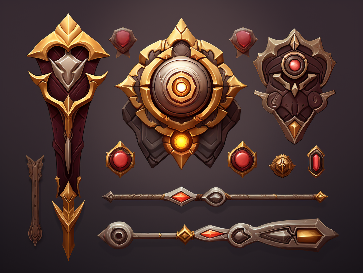 League of Legends style game assets