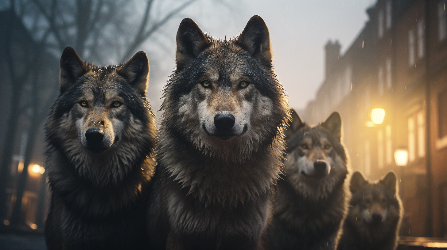 Photo of majestic London wolves