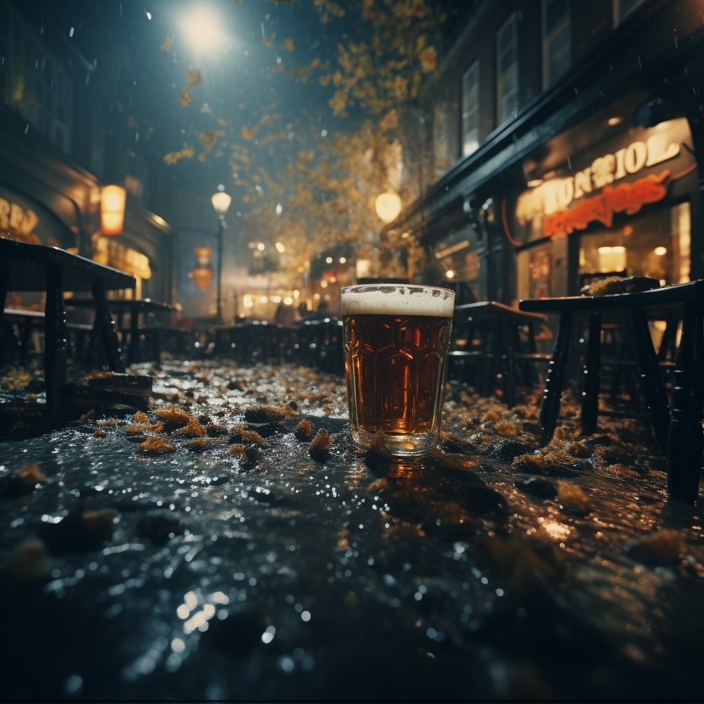 Realistic depiction of London Beer Flood casualty