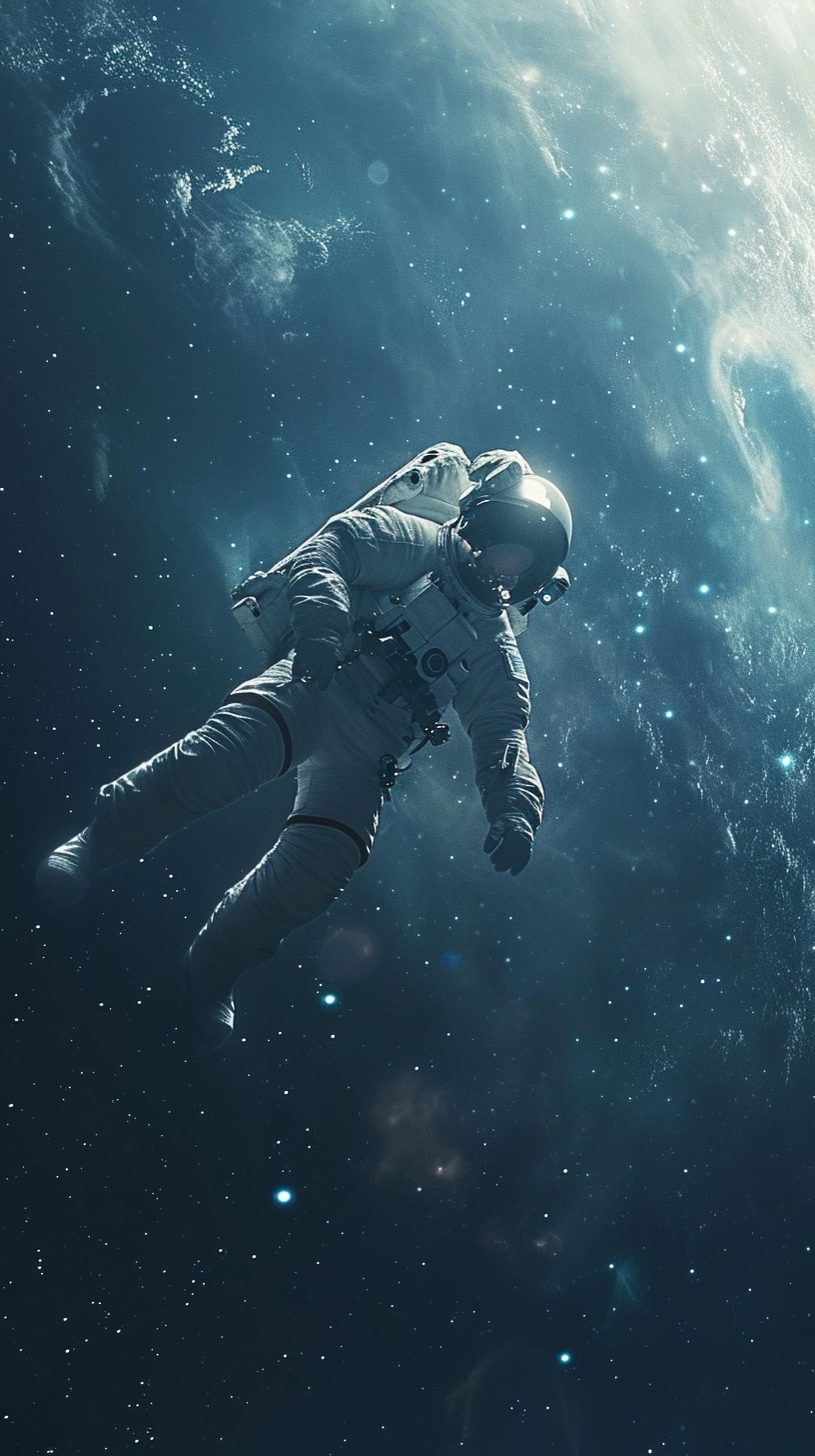 Astronaut Floating in Space