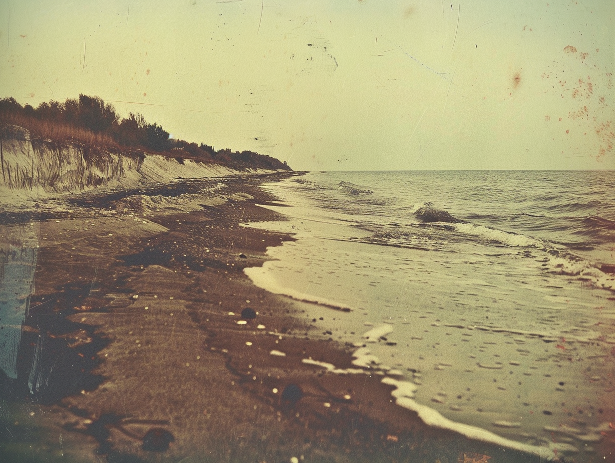 Vintage Soviet Beach Photo